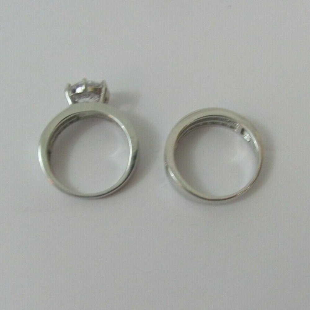 Bella Luce 9.25ctw Rhodium Over .925 Sterling Silver Ring With Band Size 8 EUC - Picture 9 of 9